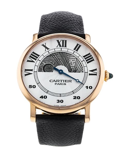 orologio cartier rotondo cinturino coccodrillo|Cartier Rotonde de Cartier .